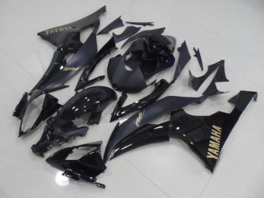 Carenado Moto Yamaha R6 08-16 - Negro con Oro Pegatinas