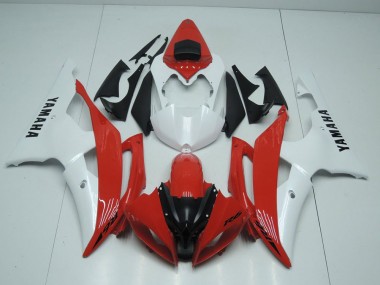 Carenado Moto Yamaha R6 08-16 - Rojo & Blanco Perla