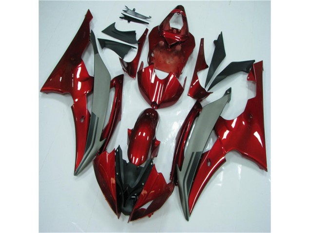 Carenado Moto Yamaha R6 08-16 - Rojo Gris