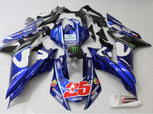 Carenado Moto Yamaha R6 17-23 - Movistar Carenado Moto Yamaha R6 17-23 - Movistar