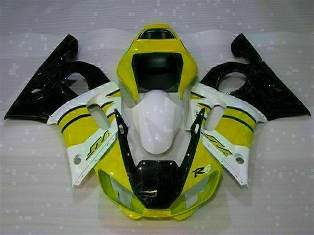 Carenado Moto Yamaha R6 98-02 - Amarillo Blanco Carenado Moto Yamaha R6 98-02 - Amarillo Blanco