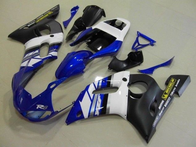 Carenado Moto Yamaha R6 98-02 - Azul Blanco & Negro Carenado Moto Yamaha R6 98-02 - Azul Blanco & Negro