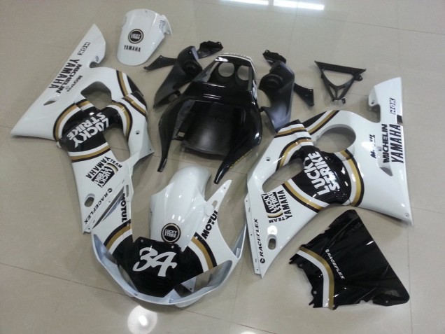 Carenado Moto Yamaha R6 98-02 - Blanco Negro Carenado Moto Yamaha R6 98-02 - Blanco Negro