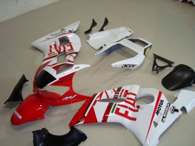 Carenado Moto Yamaha R6 98-02 - Blanco Rojo Fiat Motul Acer Carenado Moto Yamaha R6 98-02 - Blanco Rojo Fiat Motul Acer