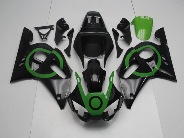 Carenado Moto Yamaha R6 98-02 - Negro Verde Círculo Carenado Moto Yamaha R6 98-02 - Negro Verde Círculo