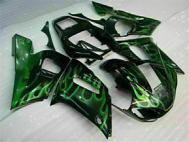 Carenado Moto Yamaha R6 98-02 - Verde Negro Carenado Moto Yamaha R6 98-02 - Verde Negro