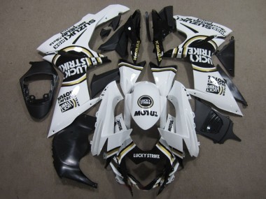 Carenados Moto Suzuki GSXR 600 K11 11-21 - Blanco Lucky Strike Negro Motul