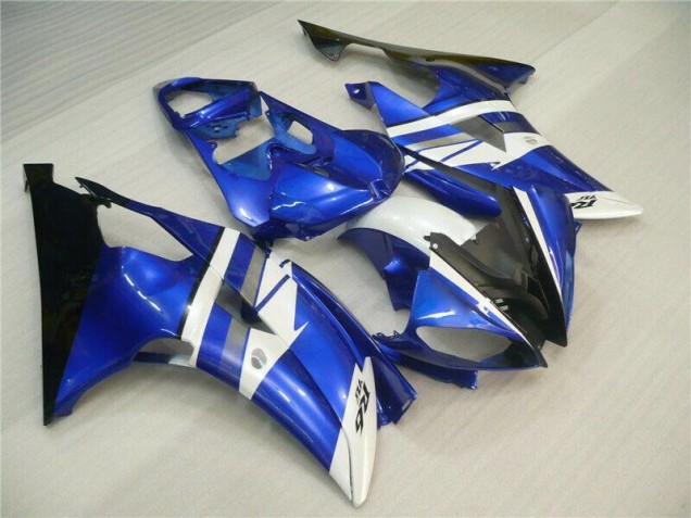 Carenados Moto Yamaha R6 08-16 - Azul Blanco Negro