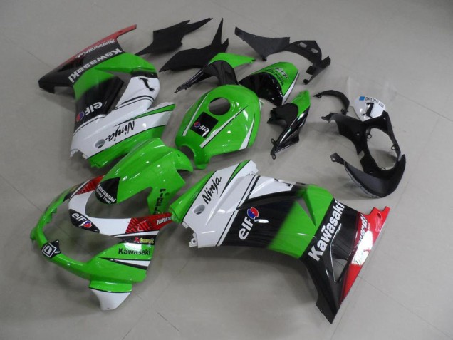 Carrocería Motocicletas Kawasaki ZX 250R 08-12 - Verde Blanco Negro Carrocería Motocicletas Kawasaki ZX 250R 08-12 - Verde Blanco Negro