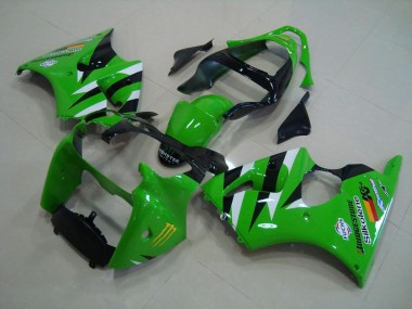Carrocería Motocicletas Kawasaki ZX6R 00-02 - Verde Negro