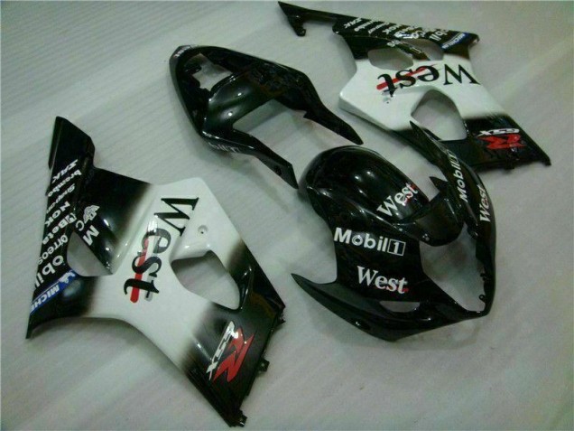 Carrocería Motocicletas Suzuki GSXR 1000 K3 03-04 - Blanco Negro Carrocería Motocicletas Suzuki GSXR 1000 K3 03-04 - Blanco Negro