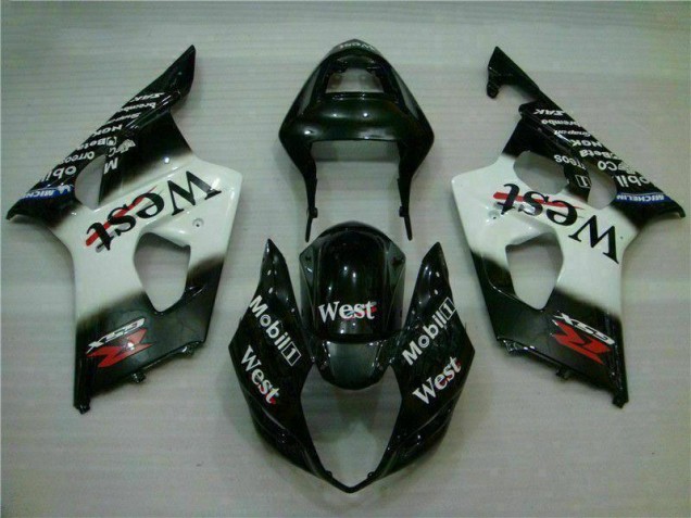 Carrocería Motocicletas Suzuki GSXR 1000 K3 03-04 - Blanco Negro Carrocería Motocicletas Suzuki GSXR 1000 K3 03-04 - Blanco Negro