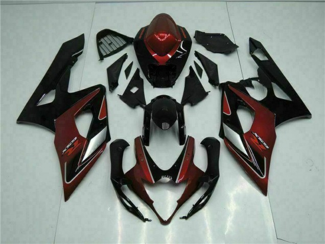 Carrocería Motocicletas Suzuki GSXR 1000 K5 05-06 - Rojo Negro Carrocería Motocicletas Suzuki GSXR 1000 K5 05-06 - Rojo Negro
