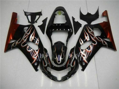 Carrocería Motocicletas Suzuki GSXR 600 / 750 K1 K2 K3 01-03 - Negro