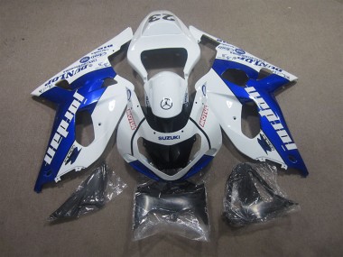 Carrocería Motocicletas Suzuki GSXR 600 K1 K2 K3 01-03 - Blanco Azul Motul