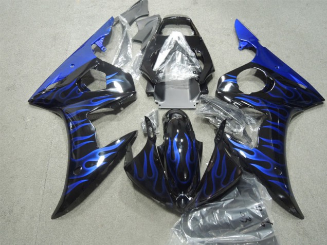 Carrocería Motocicletas Yamaha R6 03-05 - Llama azul negra Carrocería Motocicletas Yamaha R6 03-05 - Llama azul negra