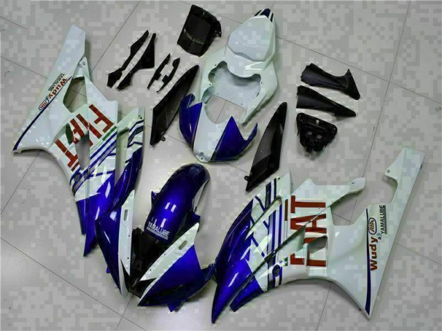 Carrocería Motocicletas Yamaha R6 06-07 - Blanco Azul Carrocería Motocicletas Yamaha R6 06-07 - Blanco Azul
