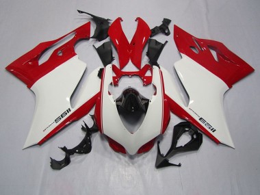 Inyección Kit Carenado Moto Ducati 1199 11-14 - Blanco Rojo