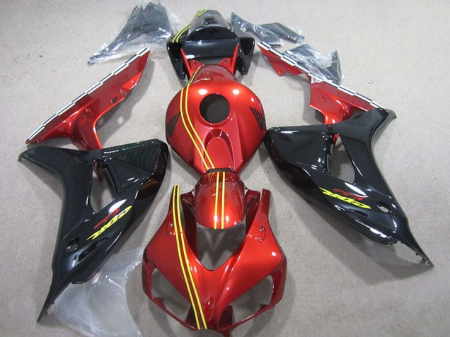 Inyección Kit Carenado Moto Honda CBR 1000 RR 06-07 - Negro Rojo Amarillo Inyección Kit Carenado Moto Honda CBR 1000 RR 06-07 - Negro Rojo Amarillo