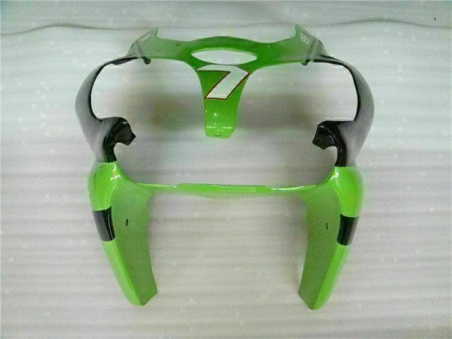 Inyección Kit Carenado Moto Kawasaki ZX6R 00-02 - Verde Negro Inyección Kit Carenado Moto Kawasaki ZX6R 00-02 - Verde Negro