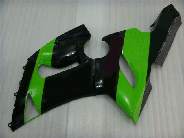 Inyección Kit Carenado Moto Kawasaki ZX6R 05-06 - Verde Negro Inyección Kit Carenado Moto Kawasaki ZX6R 05-06 - Verde Negro