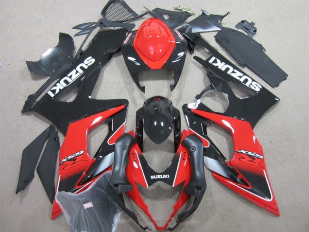 Inyección Kit Carenado Moto Suzuki GSXR 1000 K5 05-06 - Negro Rojo Inyección Kit Carenado Moto Suzuki GSXR 1000 K5 05-06 - Negro Rojo