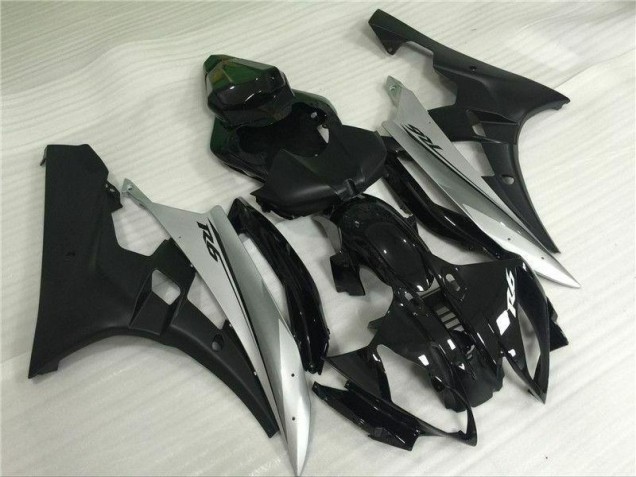 Inyección Kit Carenado Moto Yamaha R6 06-07 - Plata Negro Inyección Kit Carenado Moto Yamaha R6 06-07 - Plata Negro