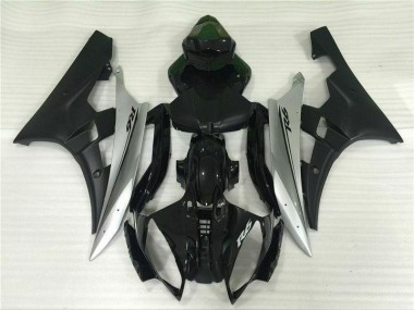 Inyección Kit Carenado Moto Yamaha R6 06-07 - Plata Negro