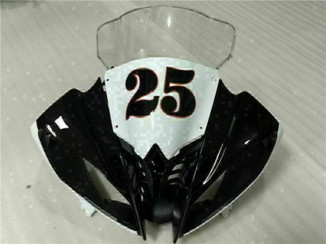Inyección Kit Carenado Moto Yamaha R6 08-16 - Blanco Negro Inyección Kit Carenado Moto Yamaha R6 08-16 - Blanco Negro