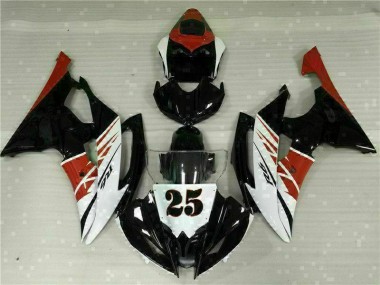 Inyección Kit Carenado Moto Yamaha R6 08-16 - Blanco Negro