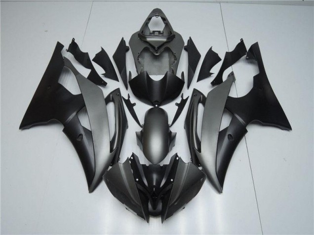 Inyección Kit Carenado Moto Yamaha R6 08-16 - Gris Negro Inyección Kit Carenado Moto Yamaha R6 08-16 - Gris Negro