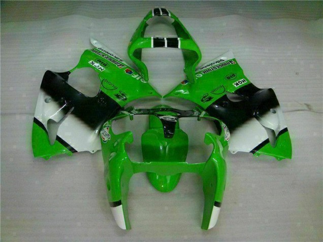 Inyección Kits Carenado Moto Kawasaki ZX6R 00-02 - Verde Negro
