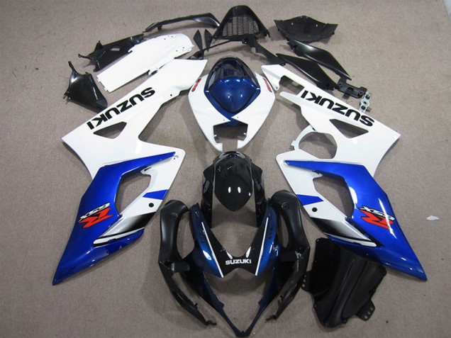 Inyección Kits Carenado Moto Suzuki GSXR 1000 K5 05-06 - Blanco Azul Inyección Kits Carenado Moto Suzuki GSXR 1000 K5 05-06 - Blanco Azul