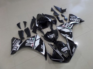 Inyección Kits Carenado Moto Yamaha R1 12-14 - Negro Blanco Fiat