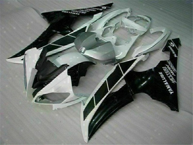 Inyección Kits Carenado Moto Yamaha R6 08-16 - Blanco Negro Inyección Kits Carenado Moto Yamaha R6 08-16 - Blanco Negro