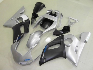 Inyección Kits Carenado Moto Yamaha R6 98-02 - Negro Plata
