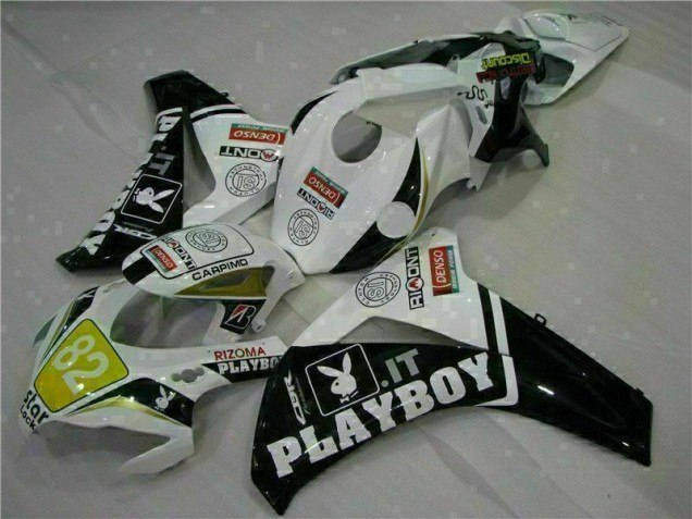 Kit ABS Carenado Motocicleta Honda CBR 1000 RR 08-11 - Blanco Negro Playboy Kit ABS Carenado Motocicleta Honda CBR 1000 RR 08-11 - Blanco Negro Playboy