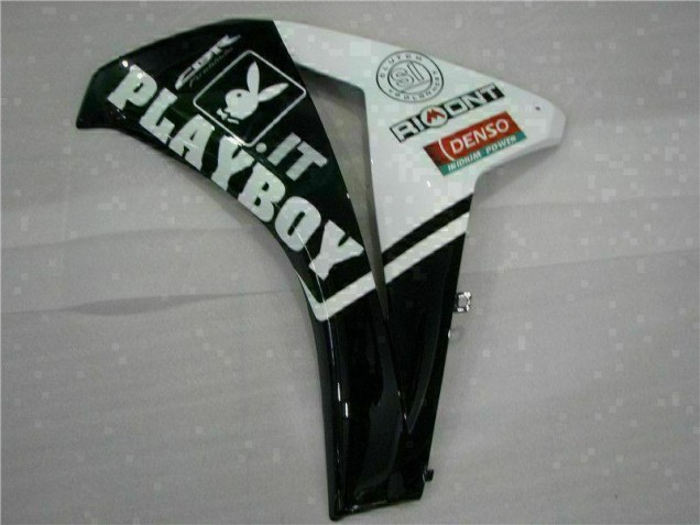 Kit ABS Carenado Motocicleta Honda CBR 1000 RR 08-11 - Blanco Negro Playboy Kit ABS Carenado Motocicleta Honda CBR 1000 RR 08-11 - Blanco Negro Playboy