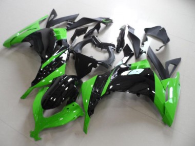 Kit ABS Carenado Motocicleta Kawasaki ZX 300R 13-16 - Negro Verde