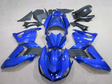 Kit ABS Carenado Motocicleta Kawasaki ZX14R ZZR 1400 06-11 - Azul