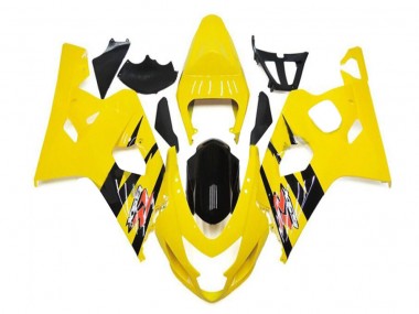 Kit ABS Carenado Motocicleta Suzuki GSXR 600 / 750 K4 04-05 - Amarillo Negro