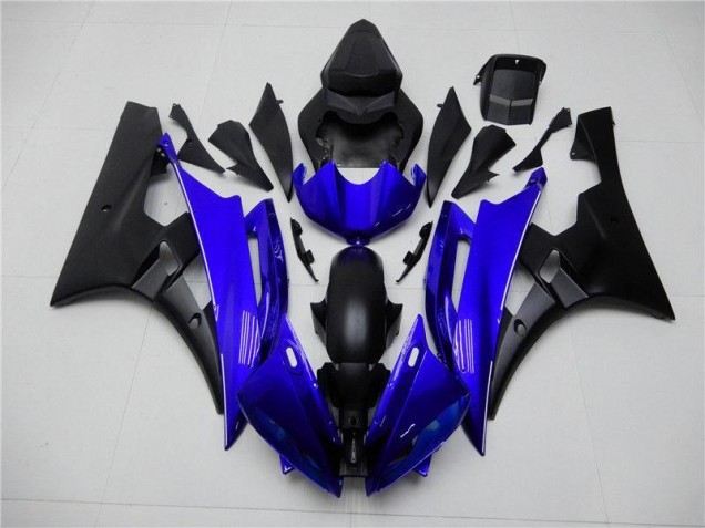 Kit ABS Carenado Motocicleta Yamaha R6 06-07 - Azul Negro Kit ABS Carenado Motocicleta Yamaha R6 06-07 - Azul Negro