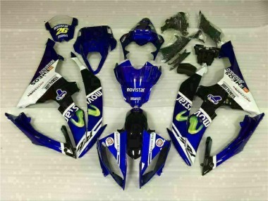 Kit ABS Carenado Motocicleta Yamaha R6 08-16 - Blanco Azul