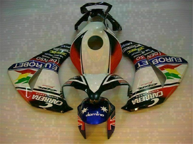 Kit Carenado ABS Completo Honda CBR 1000 RR 08-11 - Blanco Azul Kit Carenado ABS Completo Honda CBR 1000 RR 08-11 - Blanco Azul