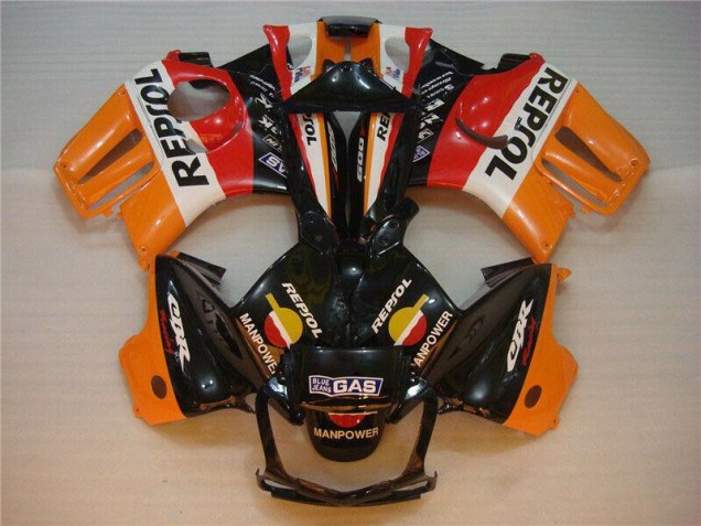 Kit Carenado ABS Completo Honda CBR 600 F3 95-98 - Negro Naranja Repsol Kit Carenado ABS Completo Honda CBR 600 F3 95-98 - Negro Naranja Repsol