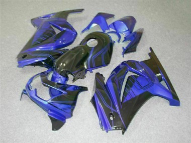 Kit Carenado ABS Completo Kawasaki EX250 08-12 - Azul Negro