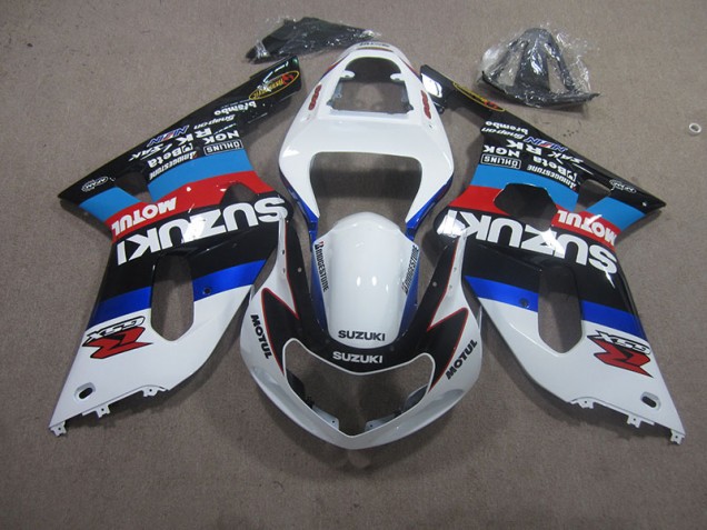 Kit Carenado ABS Completo Suzuki GSXR 600 K1 K2 K3 01-03 - Blanco Azul Motul Kit Carenado ABS Completo Suzuki GSXR 600 K1 K2 K3 01-03 - Blanco Azul Motul