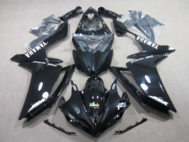Kit Carenado ABS Completo Yamaha R1 07-08 - Negro Blanco Calcomanía Kit Carenado ABS Completo Yamaha R1 07-08 - Negro Blanco Calcomanía