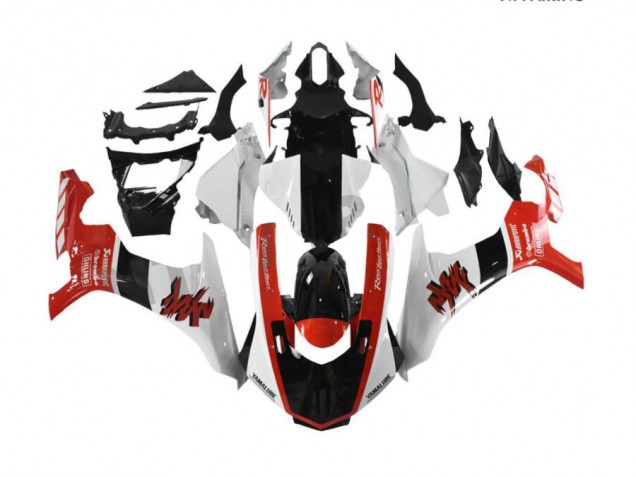 Kit Carenado ABS Completo Yamaha R1 15-19 - Rojo Blanco