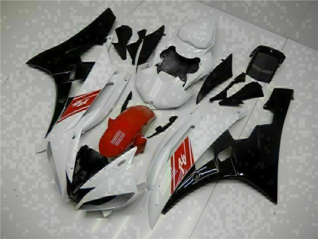 Kit Carenado ABS Completo Yamaha R6 06-07 - Blanco Negro Kit Carenado ABS Completo Yamaha R6 06-07 - Blanco Negro